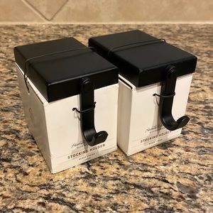 Hearth & Hand Black Stocking Holder Set